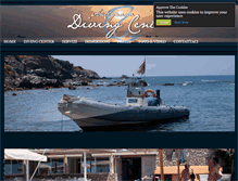 Tablet Screenshot of divingcenterlivorno.com